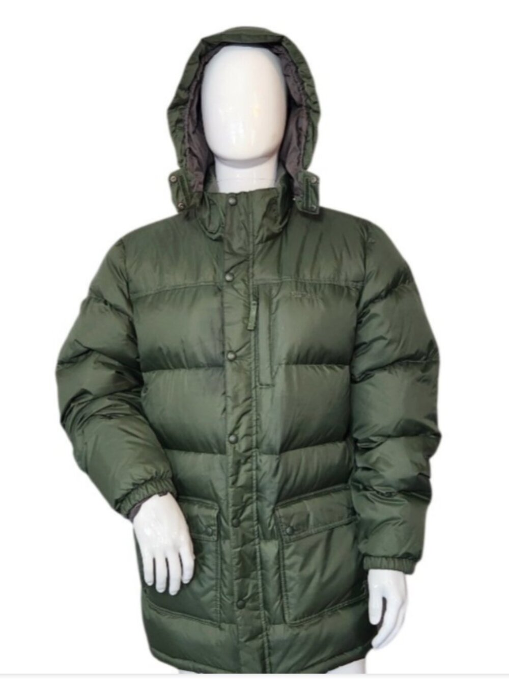 L.L. Bean Goose Down Puffer Parka Jacket Coat Removable Hood